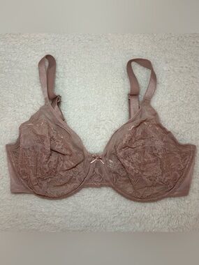 HSIA Enchanted Unlined Lace Underwire Bra 36DD NWOT